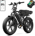 TST Electric Bike for Adults 1500W Peak 20" Fat Tire All-Terrain E-Bike 60/130 Miles 28 MPH Electric Dirt Bike - 48V 15/30 AH Battery Tested to UL 2849 Powered Electric Bicycle