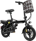 Electric Bike for Adults Teens, Commuter City Folding ebike with 560W Motor and 48V Battery, 24MPH 3-Level Pedals Assist, Dual Disc Brakes,14" Compact Foldable Electric Bicycle with UL2849 Certified