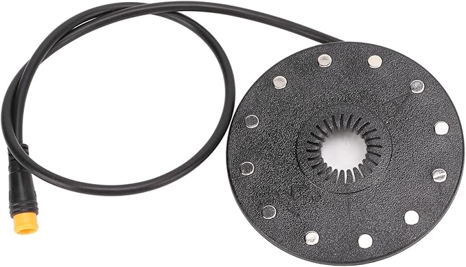 Pedal Assist Sensor, High Sensitivity 12 Magnets Right Dual Hall Speed Sensor for Electric Mountain Bikes Cyclists Commuters Trail Riders (Small Hole 2.8 X 3.7 X 5.7in)