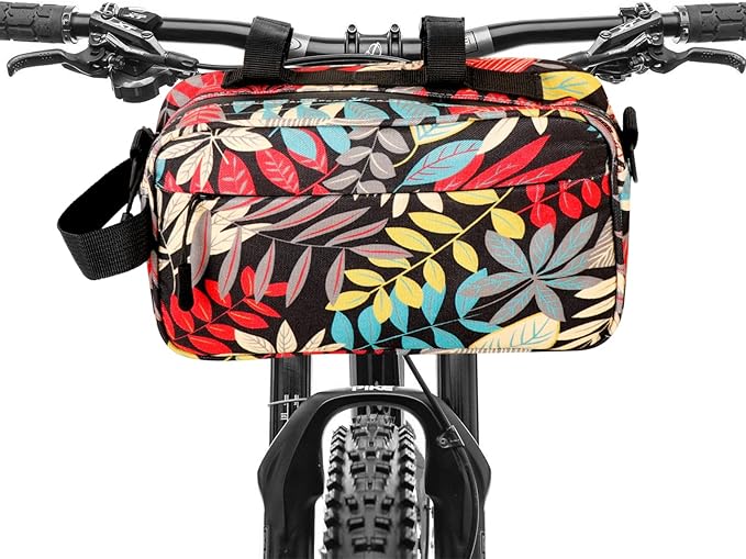 YEEGO DIRECT Bike Handlebar Bag, Bike bag front Lady Man Multifunctional Water-resistant Scooter Crossbag Girls Handbag Slant Across Shoulder for Bicycles Accessories (Black) clearance
