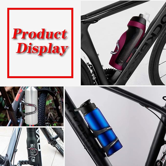 KABON Bike Water Bottle Holder, Lightweight Bicycle Alloy Aluminum Side Load Water Bottle Cage Brackets for Road Mountain Bike -2pcs