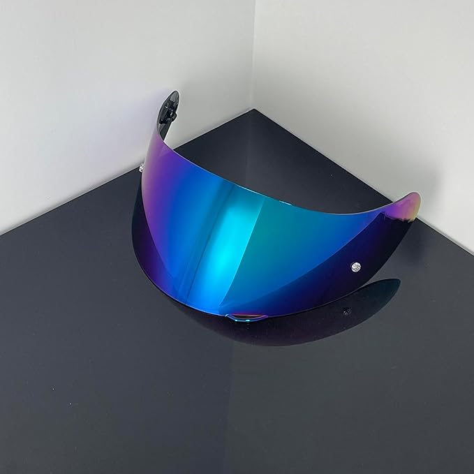 Helmet Visor Replacement,Motorcycle Helmet Face Shield for ILM 902,902L,902BT (Rainbow-Day Use Only)