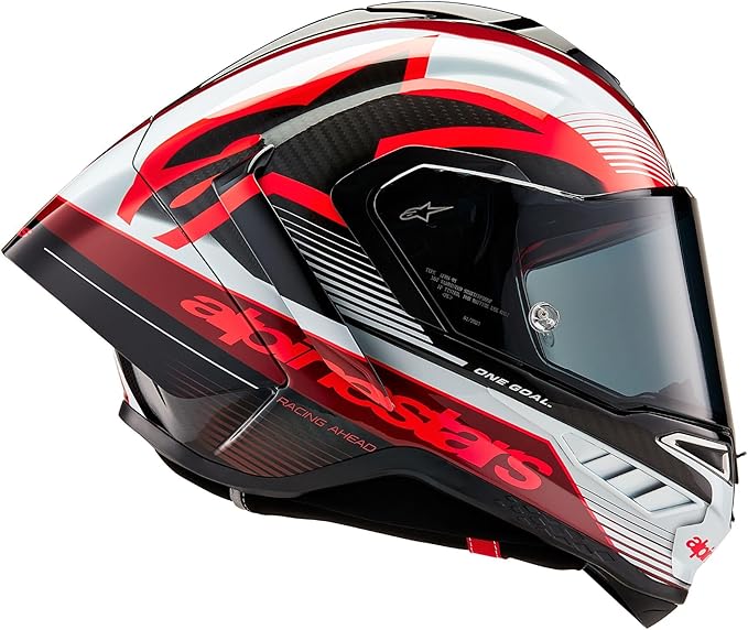 Alpinestars Supertech R10 Team Helmet, Carbon Fiber, Aerodynamic Full-Face Design, Ventilation & Safety, DOT & ECE Certified for Street & Track Riders