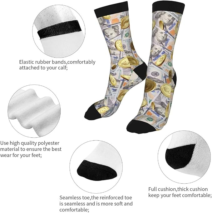 Novelty Crew Socks Crazy Socks For Women & Men