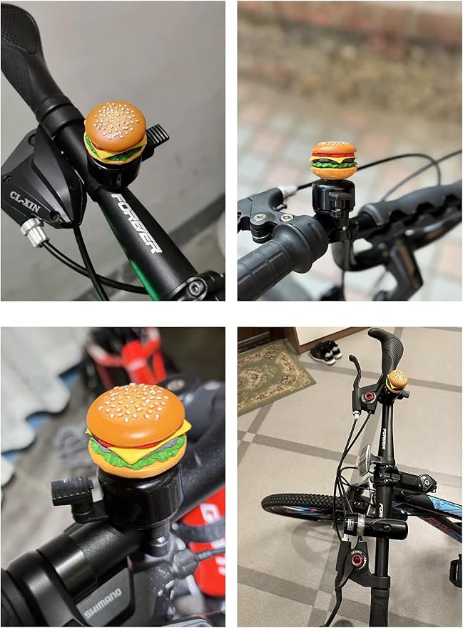 ACEDOAMARE Bike Bell with Loud Crisp Clear Sound Bike Bell for Road Mountain Scooter Tricycles Bike Accessories Handlebar Decoration