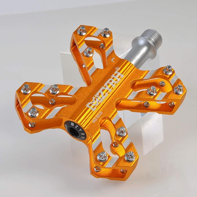 ThinkTop 3 Bearing Ultralight MTB BMX Road Mountain Bike Pedals Platform Flat Aluminum Sealed Ever Lubricate Bearing Axle 9/16 Inch