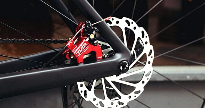 Juin Tech F1 Hybrid Hydraulic Disc Brake Caliper Set - Flat Mount - for Road, Gravel & CX