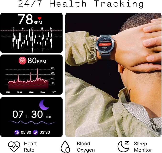 CMF by Nothing Watch 3 Pro Smart Watch for Men Women, Bluetooth Call AI Energy Score, 1.43” Heart Rate Tracking, Sleep Monitor, GPS & 130 Sport Modes, Fitness Tracker for Android iOS, IP68 Dark Grey