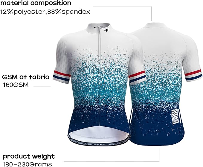 Lo.gas Cycling Jersey Men Short/Long Sleeve Bike Biking Shirts Full Zip with Pockets Road Bicycle Clothes