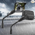 Motorcycle Mirrors 10mm,Suitable for Rain and Snow ATV Mirrors (2 Pack),Fits 7/8"Handlebar Scooter、Moped、Dirt Bike,Compatible with Polaris Sportsman,Can Am Outlander,Honda Grom,Kawasaki Vulcan