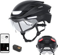 Lumos Ultra E-Bike Smart Helmet | NTA 8776 Certified | Front & Rear LED Lights | Retractable Face Shield | App Controlled | EBike, Scooter, Cycling, Bicycle | Adults, Men Women