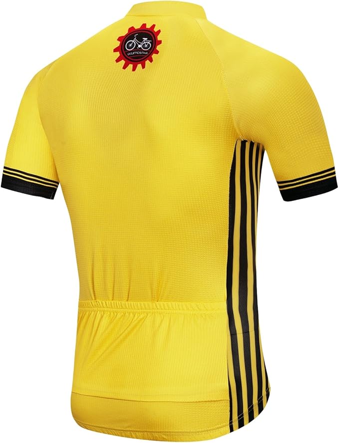 Cycling Jersey Men Full Zip Bike Shirt Racing Top Bicycle Clothing