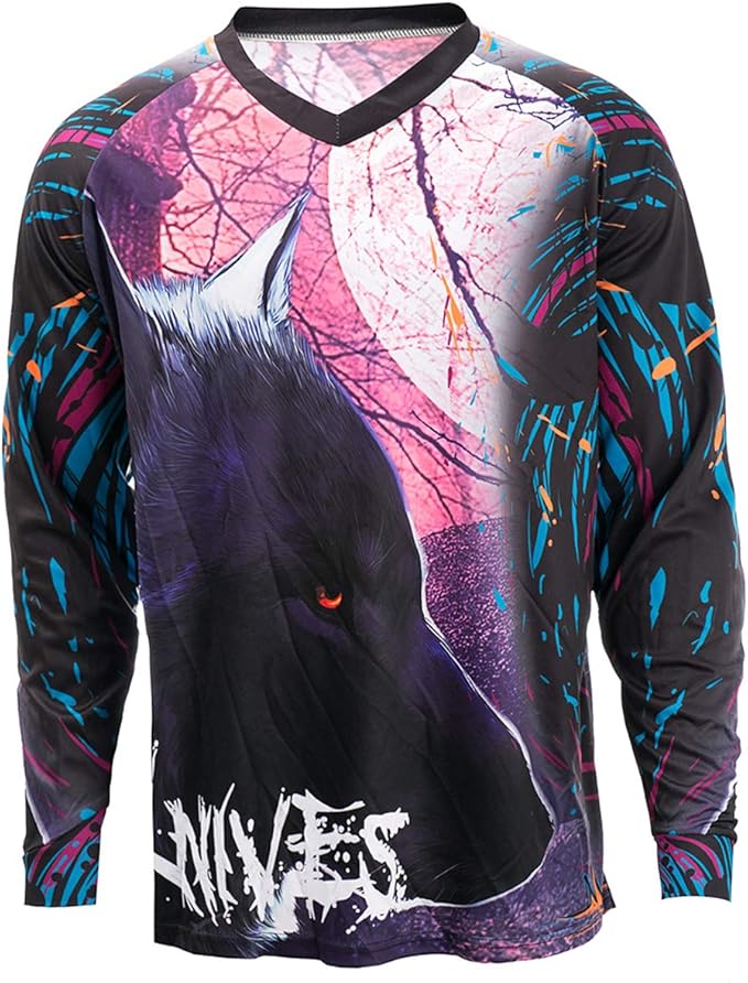 Men's Racing Shirts Summer Motocross Jersey Bicycle Sportswear MTB Jersey Long Sleeve Mountain Bike Clothes