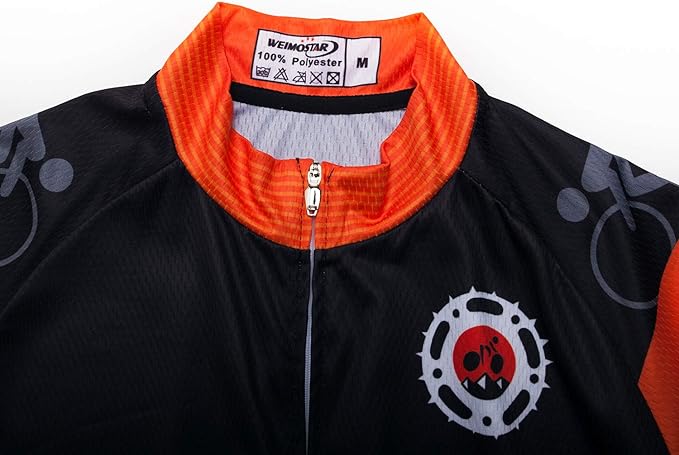 Cycling Jersey Short Sleeve USA Style Bike Tops with Pocket Reflective Stripe