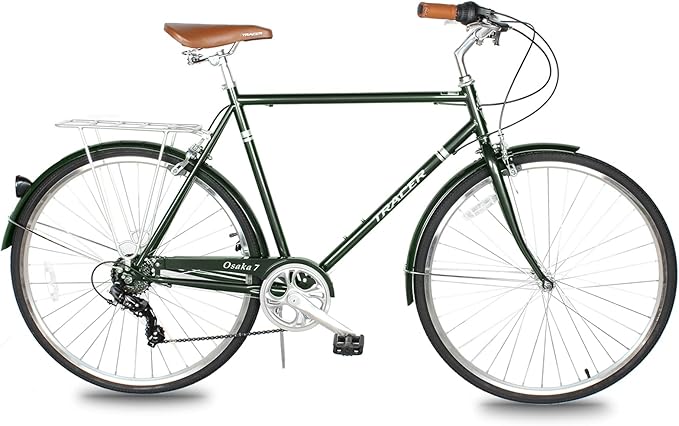 Tracer Osaka Hybrid Bikes for Women/Men,Steel Frame, 7-Speed/Inter-3 Speed, 700c Wheels,City Bike,Comfort Bike,Commuter Bike,Womens Bike Multiple Color