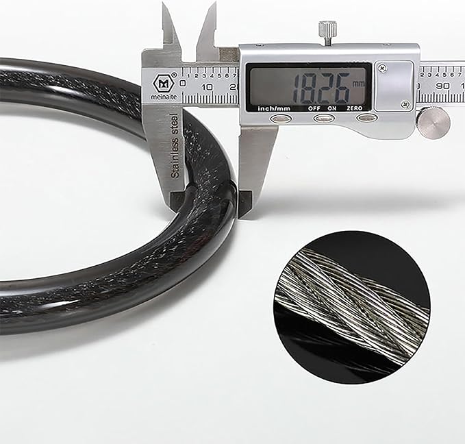 Bike Lock Cable, 4 Digit Security Resettable Combination Lock, Heavy Duty Anti Theft Bicycle Lock Chain, Combo Bike Locks, Portable Code Bicycle Cable Lock for Bike Motorcycle 16 inches 2 Pcs