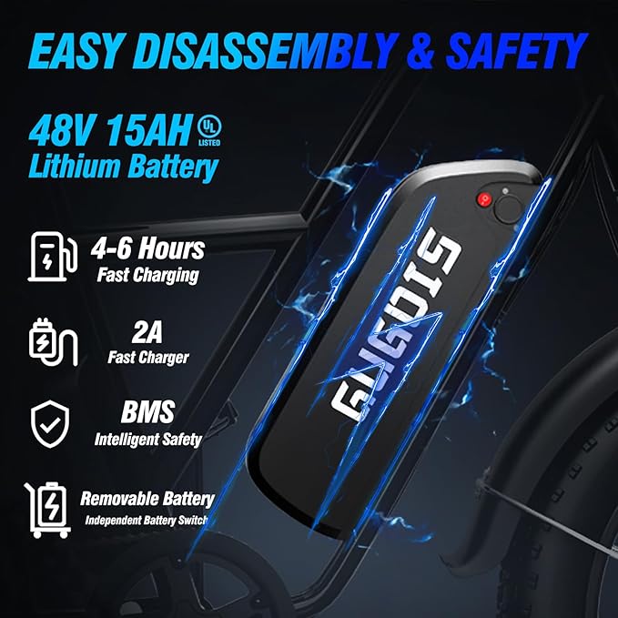 Electric Bike for Adults,750/1000W Motor E-Bike,28/30 MPH,748.8/960 Wh Removable Battery,25-45Miles,16/20in Commuter Ebikes,Full Suspension Electric Bicycles for Adults -2 Seater