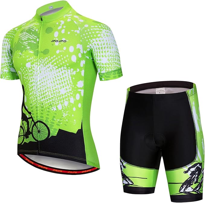 Hotlion Men's Cycling Jersey Set Summer Cycling Clothing Suit Pro Team Bike Clothes Road Biking Outfits Bicycle Kit for Men