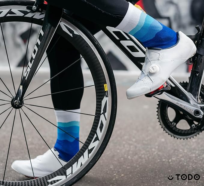 TODO PRO Cycling Socks - Breathable Bike Socks for Men and Women