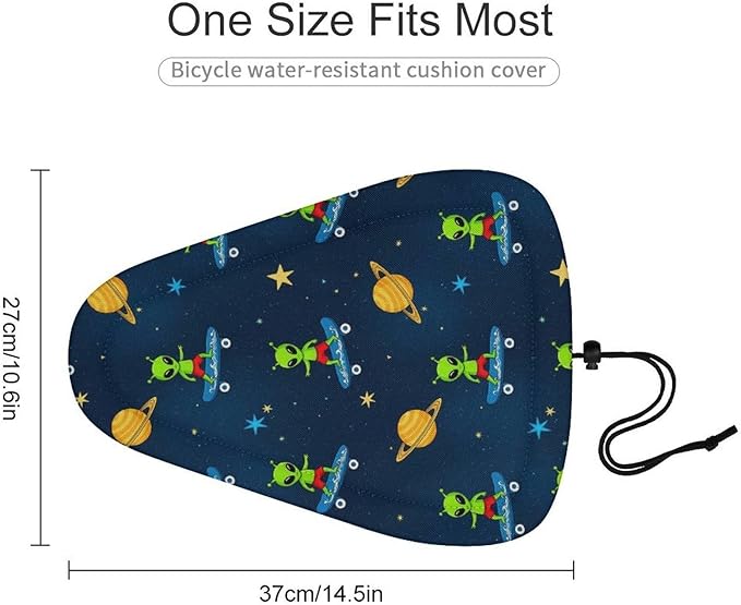 Adjustable Exercise Bike Seat Cover, Soft Cushion Indoor Outdoor Dust Resistant Protection