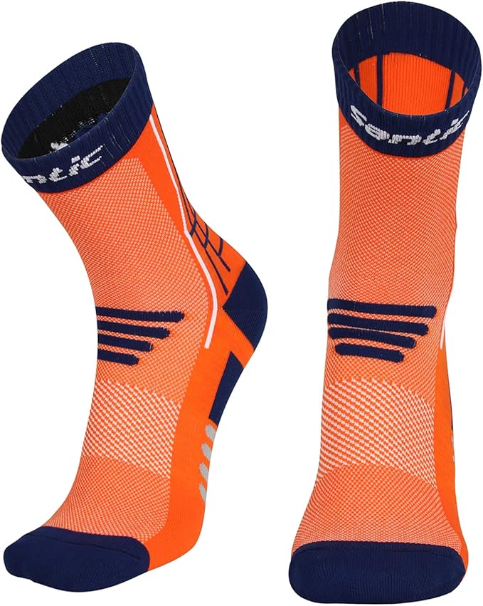 Santic Men's & Women's Cycling Socks Cotton Running Hiking Soccer Socks Crew Athletic Anklets