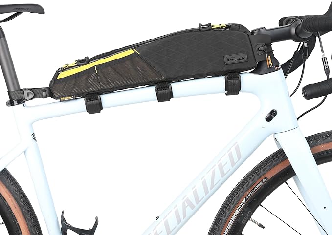 Rhinowalk Bicycle Top Tube Bag Bike Front Frame Bag Waterproof Extra Long Cycling Accessories Upper Pipe Nylon Pouch Pack for Mountain Road Bike
