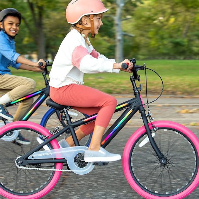 Jetson Light Rider Kids’ Light-up Unisex Bike, LED Light-up Frame, 3 Different Light Modes