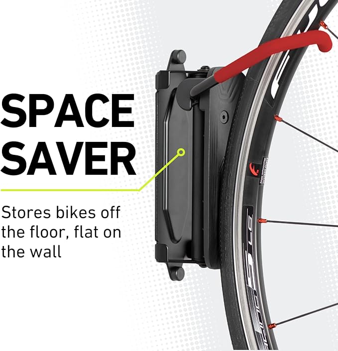 Vibrelli Swivel Bike Wall Mount - Bike Hanger - Vertical Bike Rack - Bike Hangers for Garage - MTB Mountain Bike Wall Mount Bike Rack - Bicycle Storage Rack for Garage - 2 PACK, VBH-02