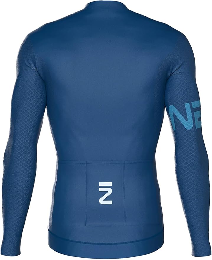 INBIKE Cycling Jersey Men, Long Sleeves Quick Dry Bike Shorts with Pockets, Moisture Wicking Bicycle Tops for Road Biking MTB