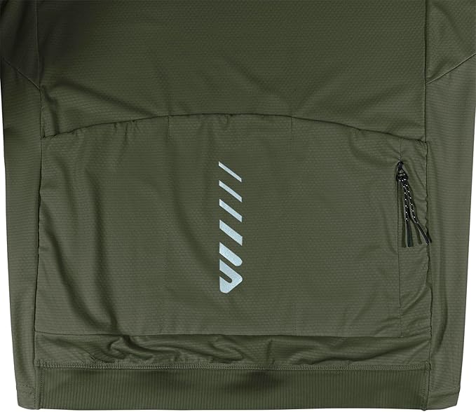 Wulibike Cycling Jersey Men Short Sleeve, Road Bike Shirts 1/4 Zipper with Pockets, Bicycle Clothing Breathable Quick Dry