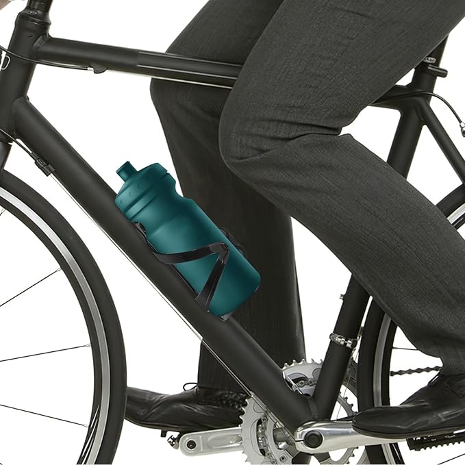 Sosoport 2pcs Ultralight Bike Water Bottle Holder Cage with Stable Attachment Easy No-Drill Installation Versatile Fit for Road and Mountain Cycling