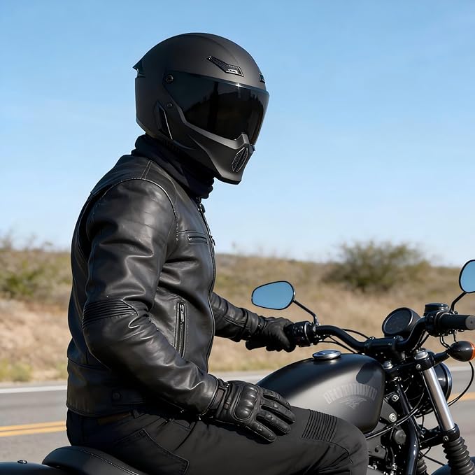 Motorcycle Helmets for Adult Men Women,Full Face Motorcycle Helmet,MG666 DOT Approved Motorbike Racing Street Bike Helmets with Two Visors