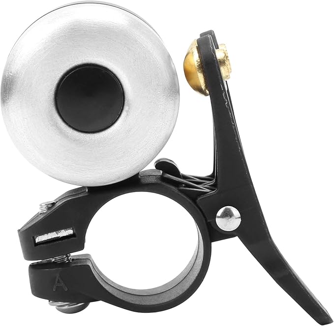plplaaoo Classic Bike Bell,Bicycle Bell, Vintage Bicycle Double Bell Loudly Sound Mountain Bike Horn Knocking Cycling Accessory, Clearer Louder Longer Sustained Purer Tone, Classic Bike Bell Vint