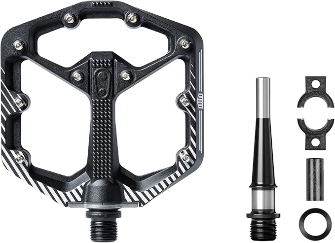 Crankbrothers Stamp Flat MTB Pedals - Size-Specific, Lightweight, Versatile, Durable Bike Pedals