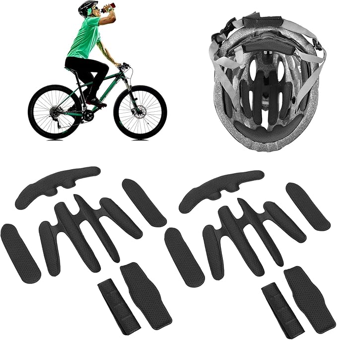 Keenso Bike Helmet Lining Helmets Lining Sponge Pad Helmets Padding Kit,Bike Replacement Universal Foam Pads Set Helmets Lining Sponge Pad for Bike Motorcycle Cycling Helmet Helmet