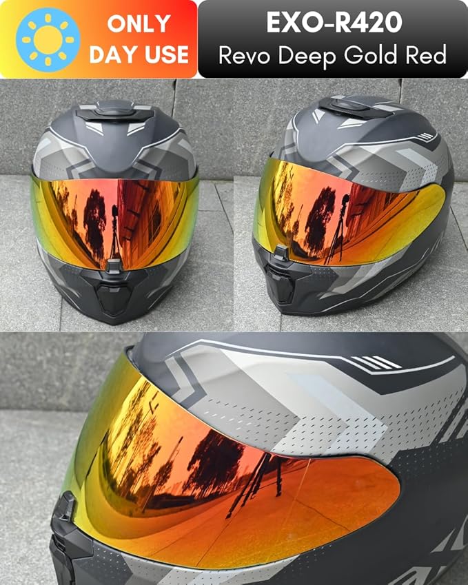 Replacement Motorcycle Helmet Visor Shield for R420 Visor Wearproof Windproof Sun Protection Helmet Accessories