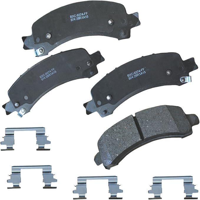 Bendix Premium SBC974 Ceramic Rear Brake Pads for Select Models Chevrolet Express 2500, 3500, Cargo, Pasajeros, GMC Savana 4500