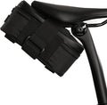 ALMSTHRE Signature XL Bike Saddle Bag - Midnight Black | 1.0L Bike Seat Bag (6.5" x 3" x 3") | Water-Resistant Ripstop, Waterproof Zipper, Internal Phone Sleeve | Under Seat Storage