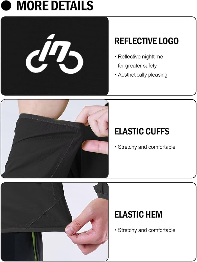 INBIKE Women's Cycling Rain Jackets Waterproof Windbreaker for Running Golf Hiking Camping Hooded Packable Coat