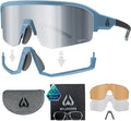 Wildhorn Radke MTB Cycling Glasses, UV400 Sports Ski Running Sunglasses for Women & Men, Baseball Glasses w/3 Swap Lenses