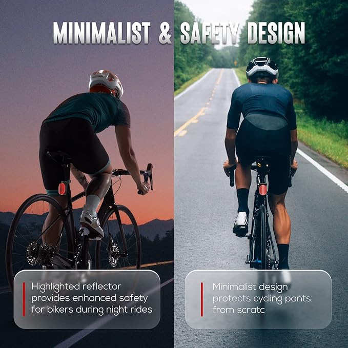 Airtag Bike Mount, Hidden Bicycle Seatpost Mount Compatible with Apple Airtags & Garmin Varia, Anti-Theft Air tag GPS Tracker Bike Reflector Holder for Mountain Bikes, Electric Bicycle, 2 Pack