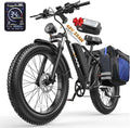 EDIKANI 26" Electric Bike for Adults, Peak 1500W 34MPH Fast E Bike for Men, 100 Miles Fat Tire Ebike for Adults Electric with 864WH/1104WH Removable Battery, UL E Bicycle with Brake Light