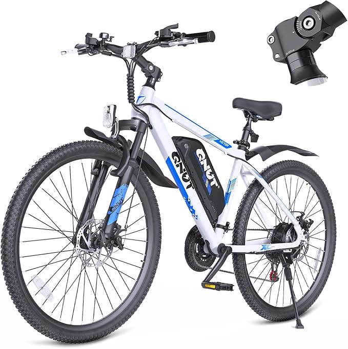 350W Full Aluminum Electric Bike for Adults & Teens, Upgraded Adjustable Handlebars, 21-Speed 26" Commuter E-Bike with Dual Disc Brakes, 40-Mile Range, Mountain Bike for Men/Women