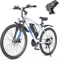 350W Full Aluminum Electric Bike for Adults & Teens, Upgraded Adjustable Handlebars, 21-Speed 26" Commuter E-Bike with Dual Disc Brakes, 40-Mile Range, Mountain Bike for Men/Women