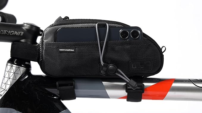 ULAC NOMADPAK: TREKKING Top Tube Bag (Black-Grey, 1.2L)
