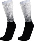 Aero Socks Cycling Aero Socks For Men Anti-Slip Silicone Aero White Line Cycling Sports Running Socks 6-11