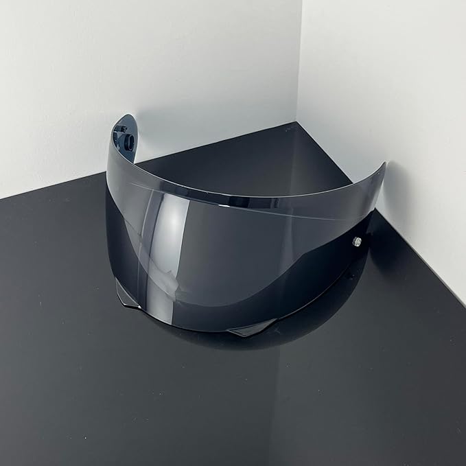 i90 Face Shield Visor Sunscreen for HJC HJ-33 i90/i91,Helmet Visor Replacement Windshield Sunshield (Deep Black-Day use only)