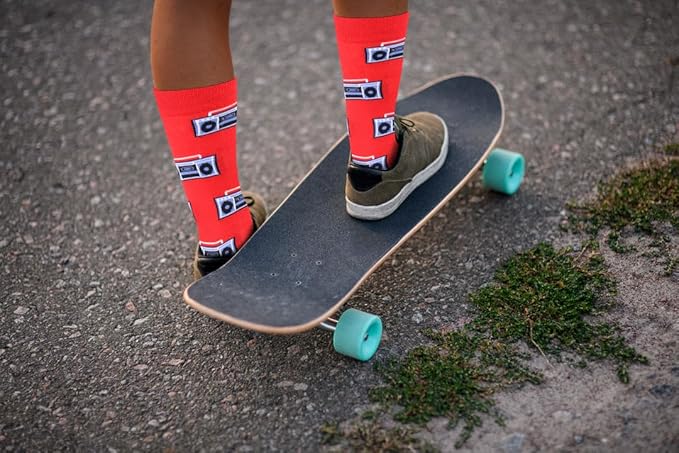 Real Sic Fun Socks for Men and Women - Cozy Cotton Dress Socks with Colorful Designs - Cool, Casual, Wacky Patterned