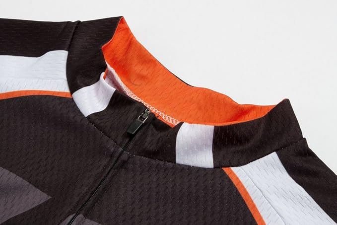 sponeed Men's Bicycle Shirts Long Sleeve Biker Jerseys Full Zipper Winter Cycling Gear Breathable