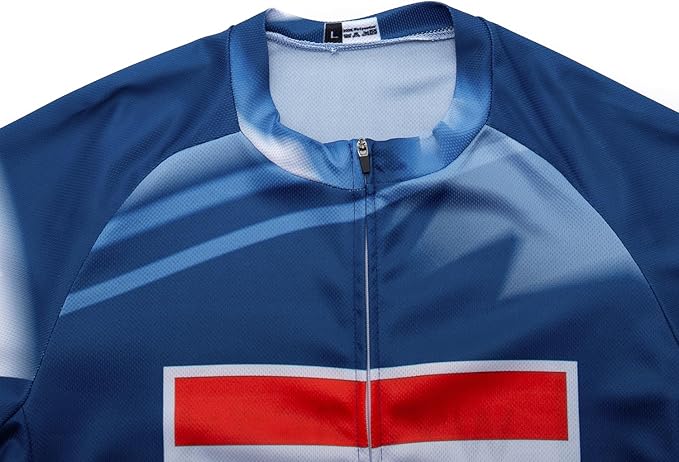 Men's Cycling Jersey Set Road Bike Shorts Sleeves Jersey Zipper Pokcet Bib Shorts with 20D Gel Pad Biking Clothing Sets